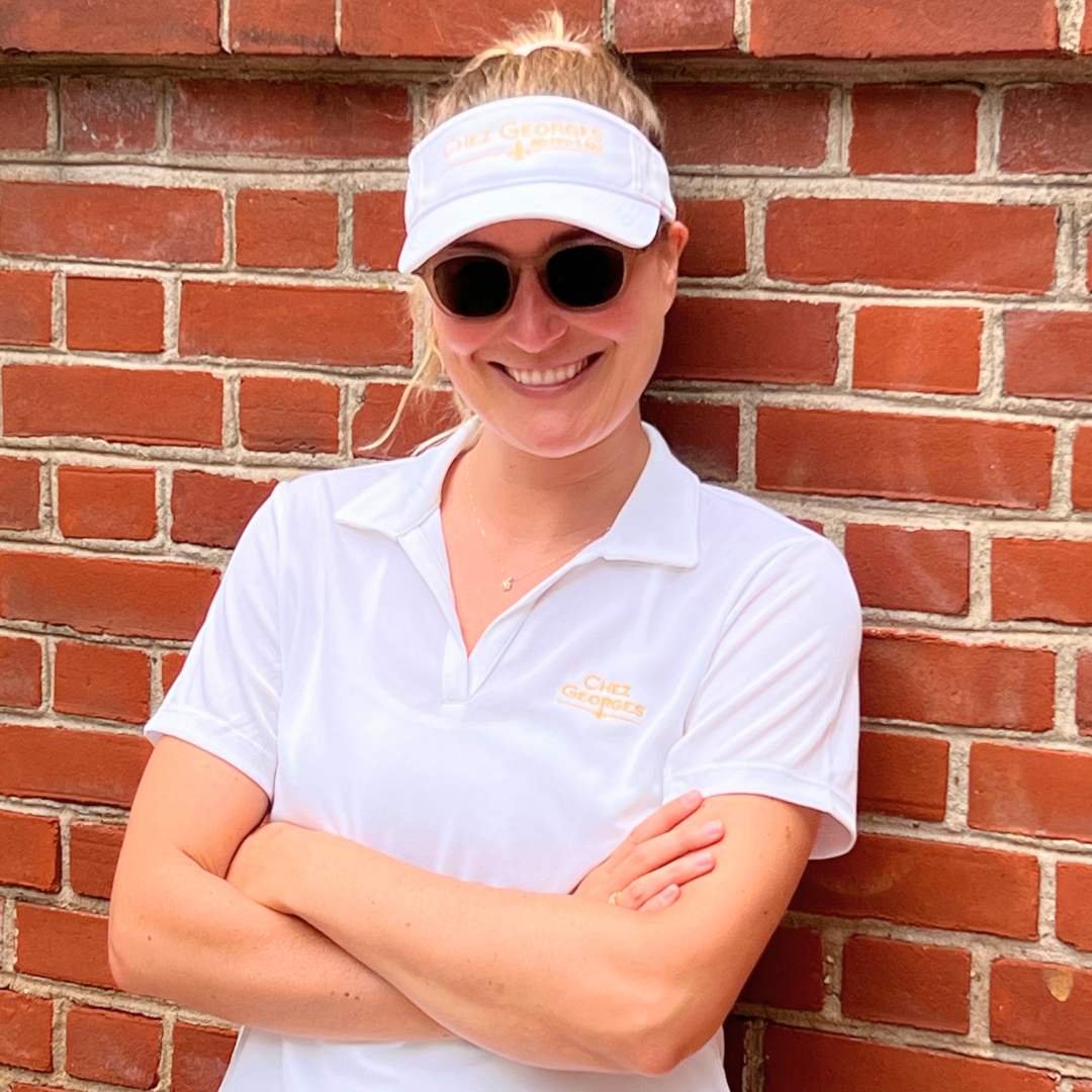 Chez Georges Women's Polo + Visor Bundle
